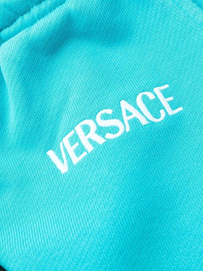 Versace Trainingsbroek met logoprint Blauw