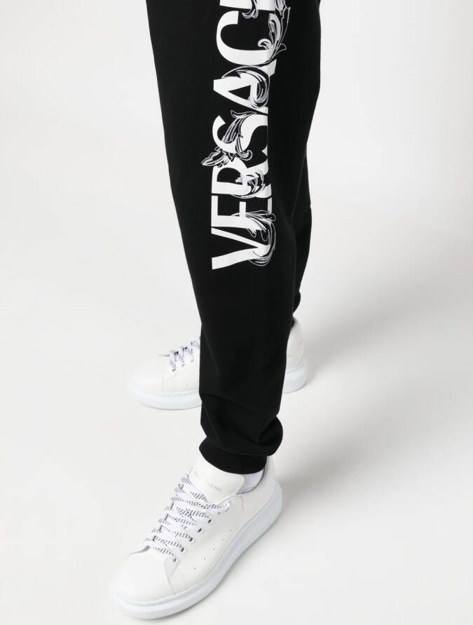 Versace Trainingsbroek met logoprint Zwart