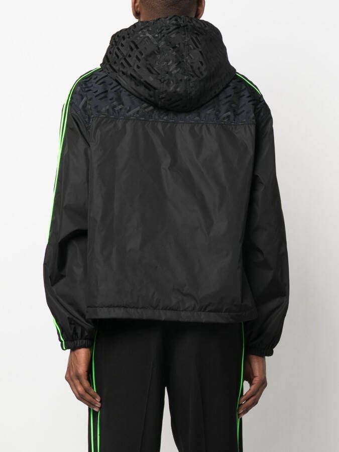 Versace Trainingsjack met logoprint Zwart