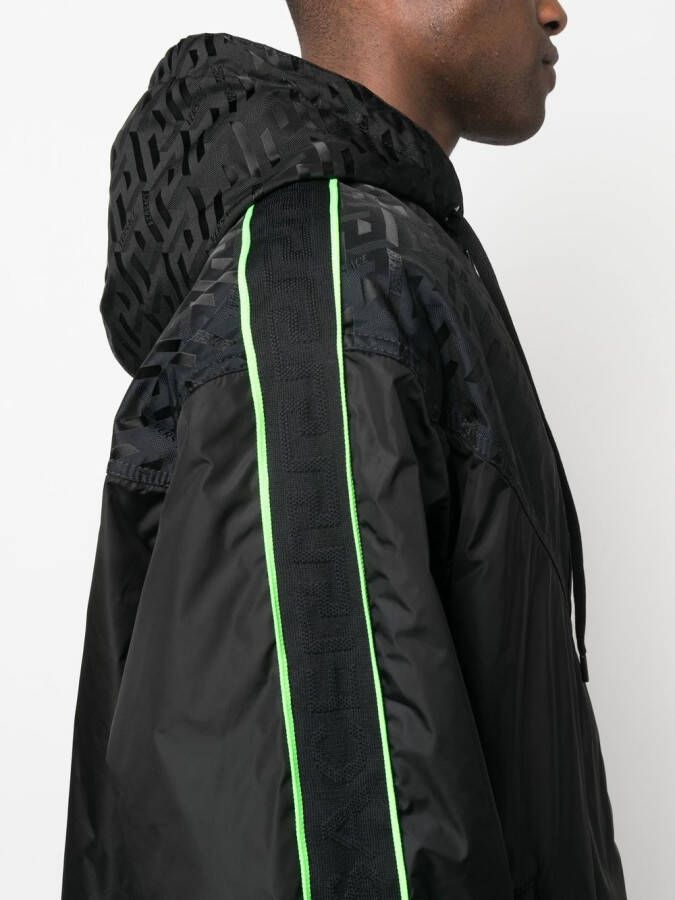 Versace Trainingsjack met logoprint Zwart