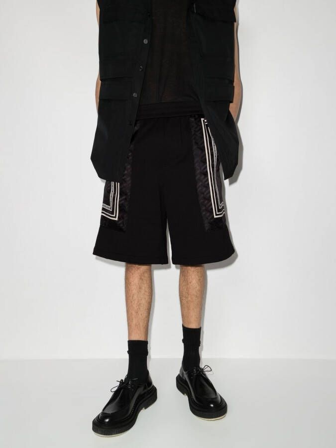 Versace Trainingsshorts met print Zwart
