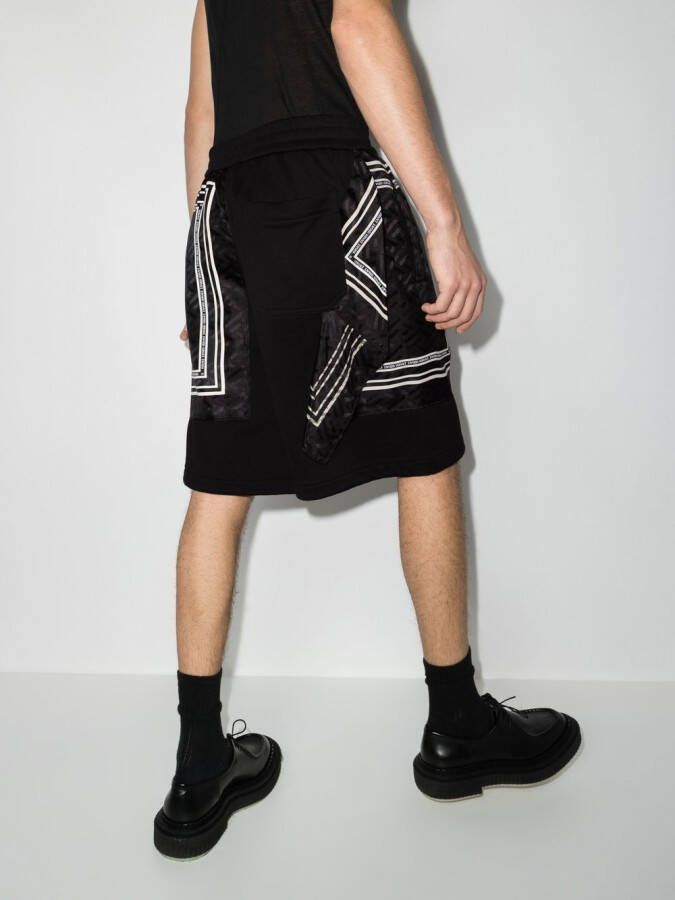 Versace Trainingsshorts met print Zwart
