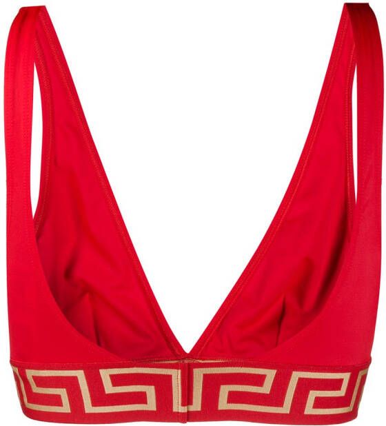 Versace Triangel bikinitop Rood