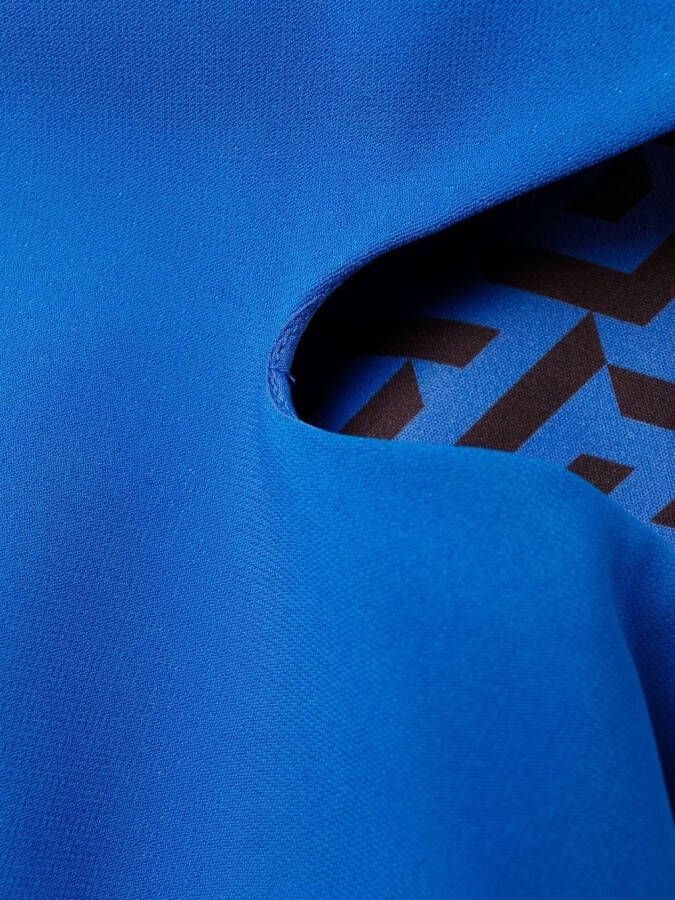 Versace Uitgesneden shiftjurk Blauw
