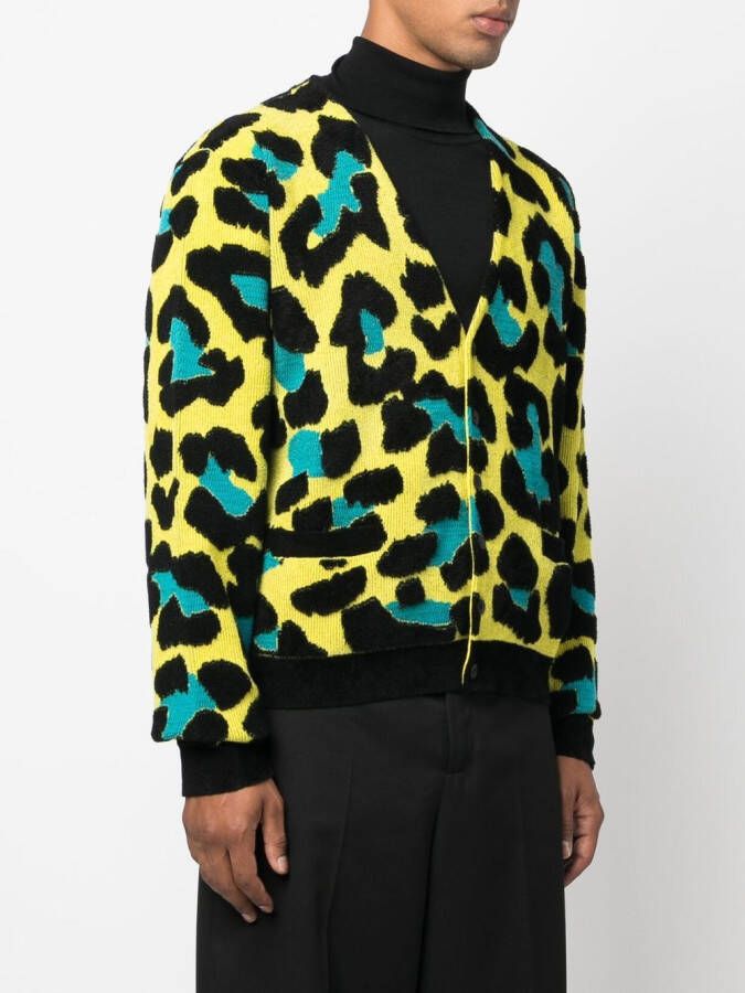 Versace Vest met luipaardprint Zwart