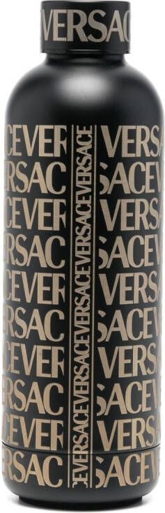 Versace Waterfles met logoprint Zwart