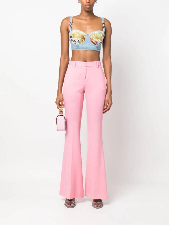 Versace Wollen broek Roze