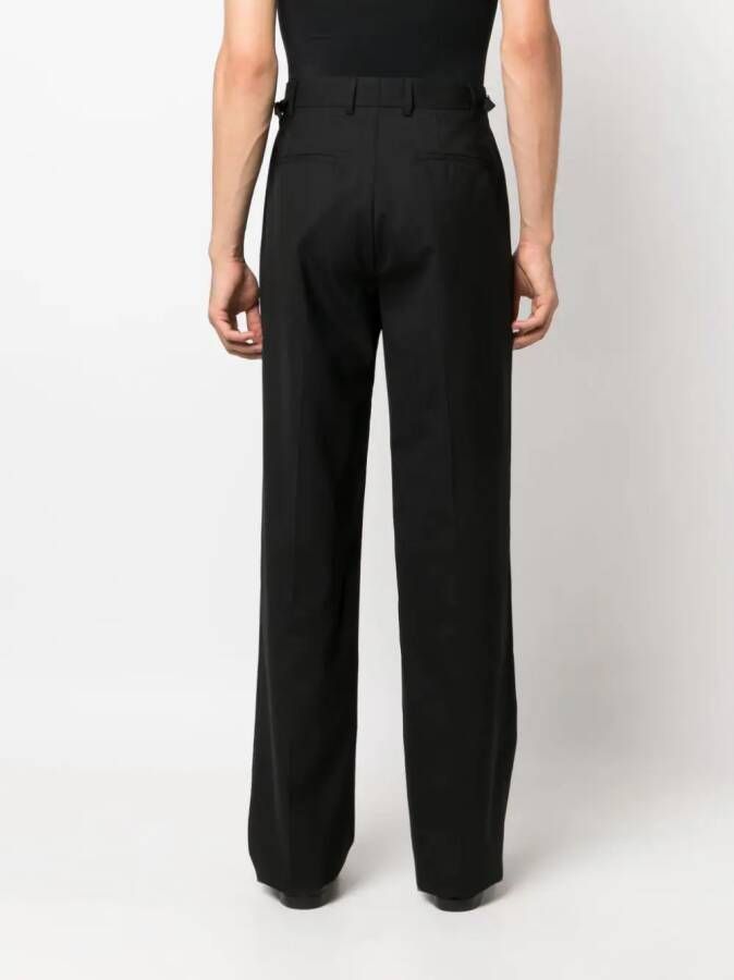 Versace Wollen pantalon Zwart