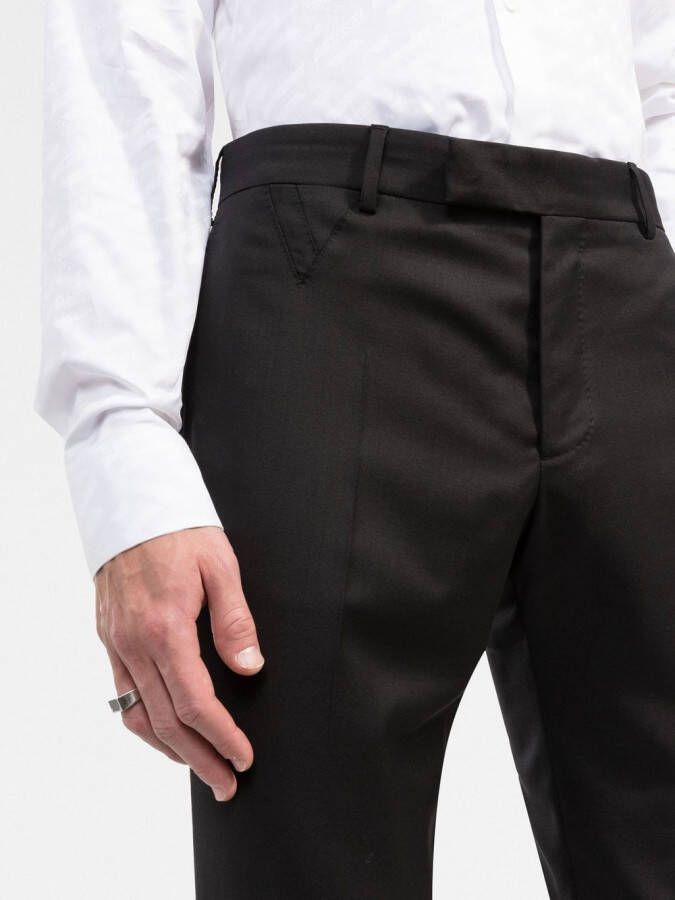 Versace Wollen pantalon Zwart