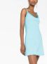 Versace Allover badstof mini-jurk Blauw - Thumbnail 3