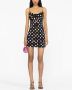Versace x Dua Lipa mini-jurk met vlinders Zwart - Thumbnail 2
