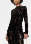 Versace Mini-jurk met zebrapatroon Zwart - Thumbnail 5