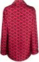 Versace Zijden pyjamatop Rood - Thumbnail 2
