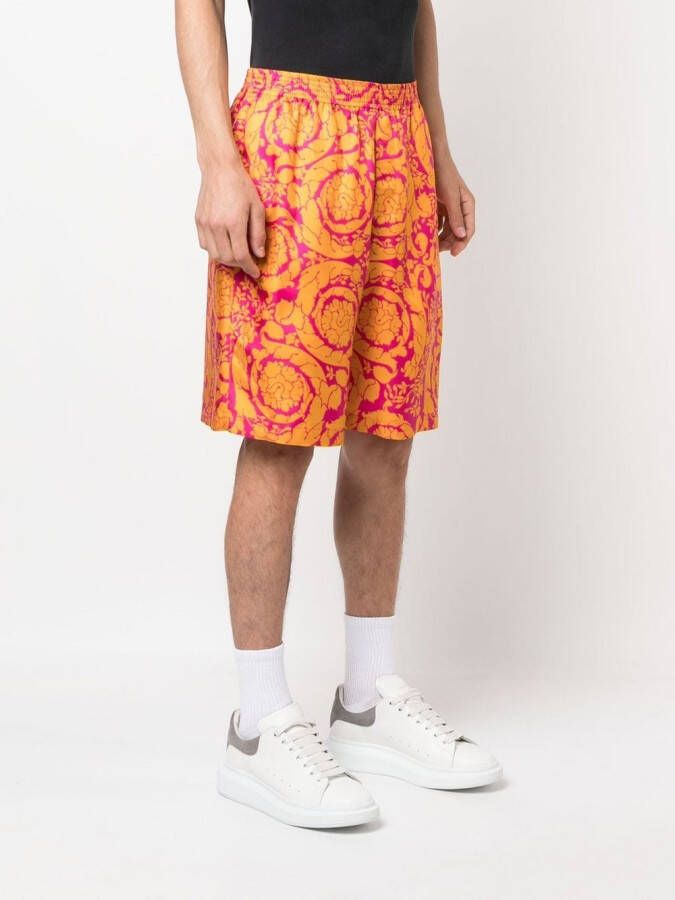 Versace Zijden shorts Oranje