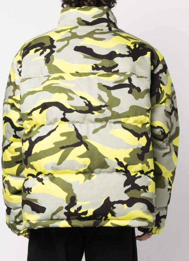 VETEMENTS Donsjack met camouflage-print Groen