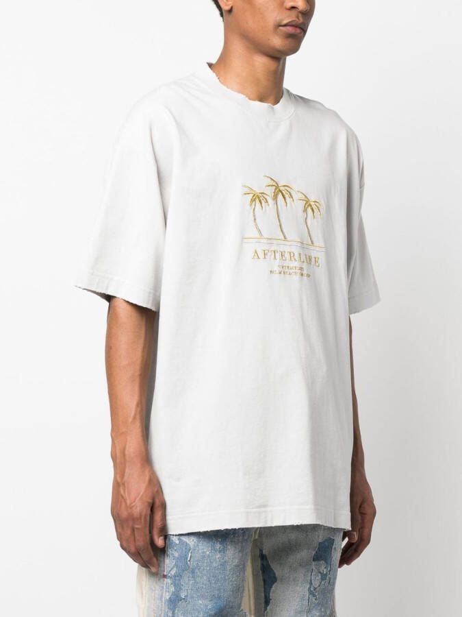 VETEMENTS T-shirt met borduurwerk Wit