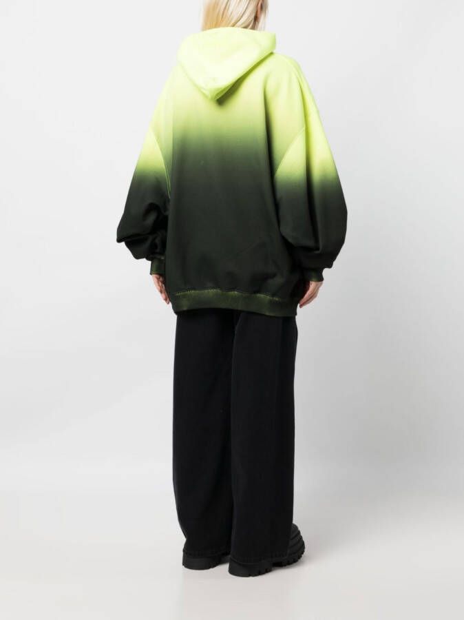 VETEMENTS x Evian hoodie met kleurverloop Geel