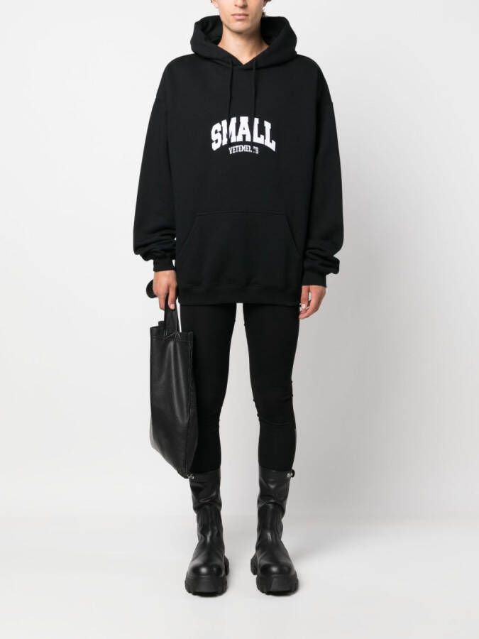 VETEMENTS Hoodie met logoprint Zwart