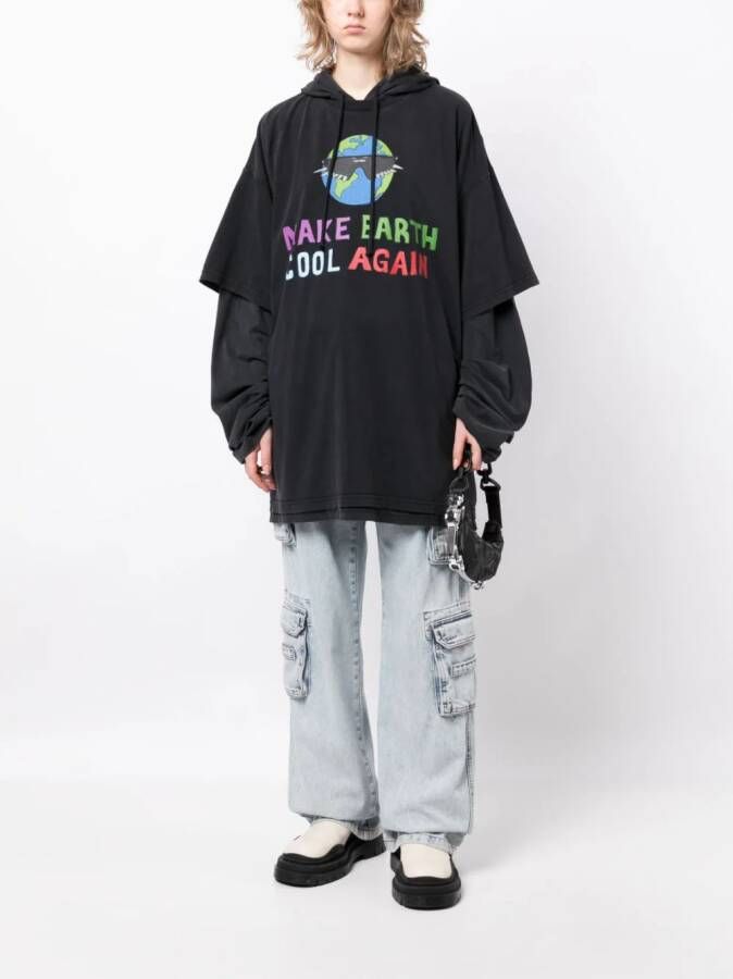 VETEMENTS Katoenen hoodie Grijs