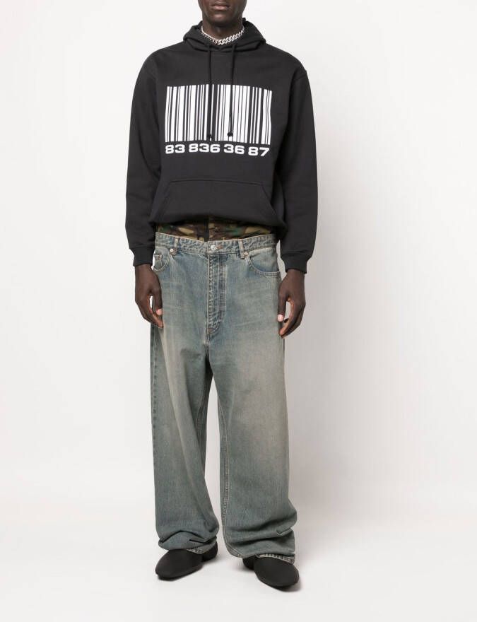VTMNTS Katoenen hoodie Zwart