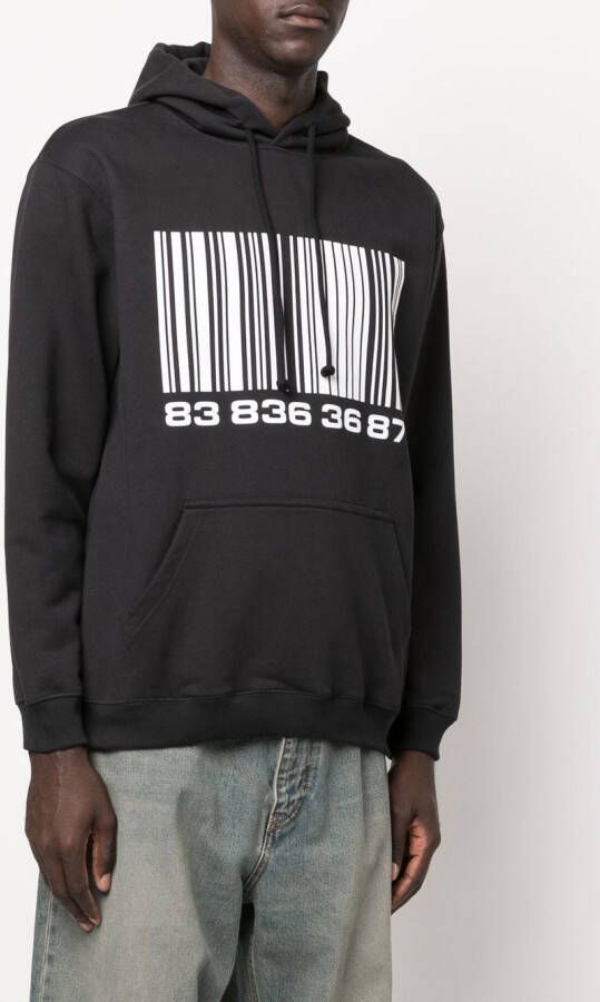 VTMNTS Katoenen hoodie Zwart