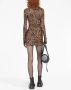 VETEMENTS Mini-jurk met luipaardprint Bruin - Thumbnail 4