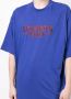 VETEMENTS T-shirt met geborduurd logo Blauw - Thumbnail 5