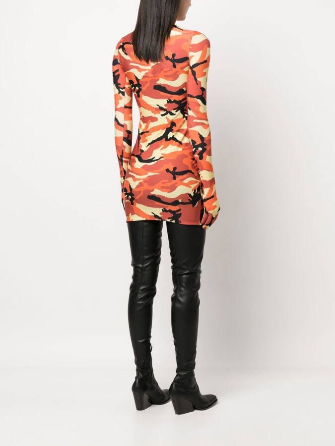 VETEMENTS Mini-jurk met print Oranje