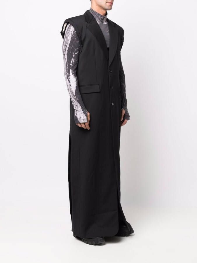 VETEMENTS Mouwloze jas Zwart