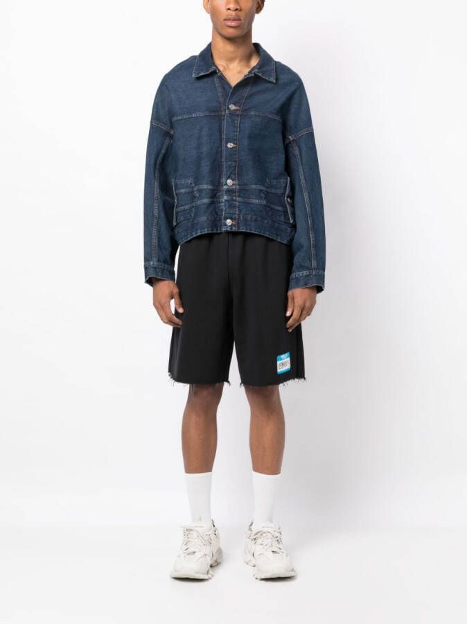 VETEMENTS Shorts met logoprint Zwart