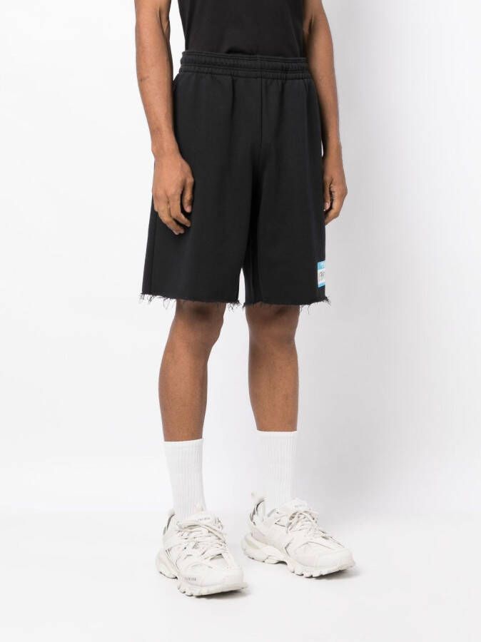 VETEMENTS Shorts met logoprint Zwart