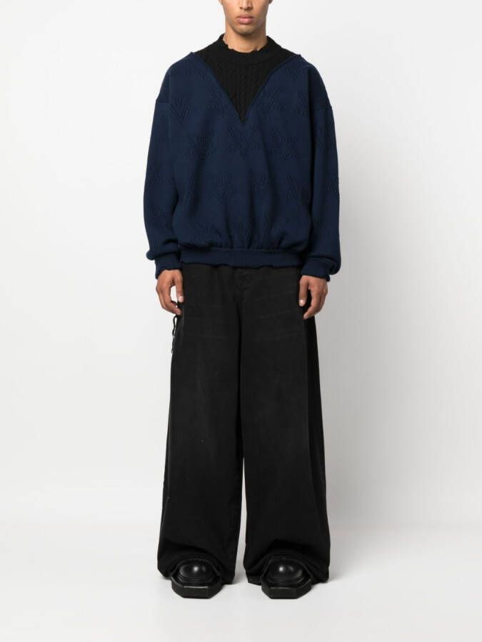 VETEMENTS Trui van merinowol Blauw