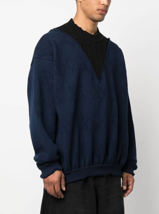VETEMENTS Trui van merinowol Blauw