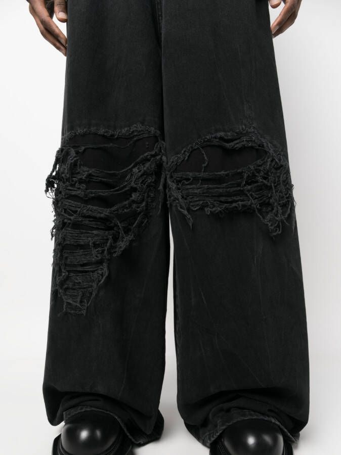 VETEMENTS Jeans met wijde pijpen Zwart