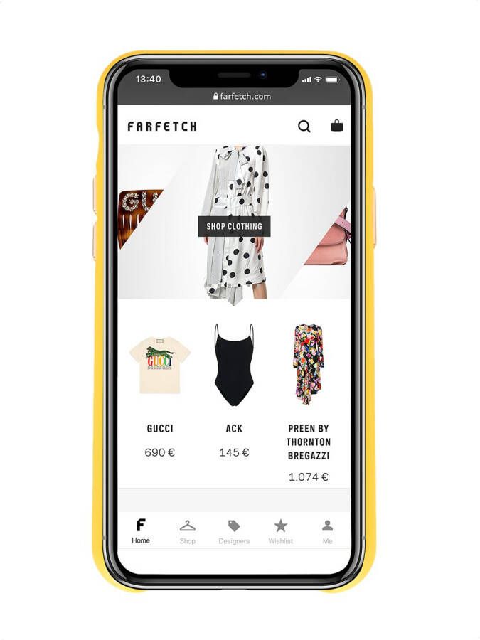 VETEMENTS x DHL iPhone 11 hoesje Geel