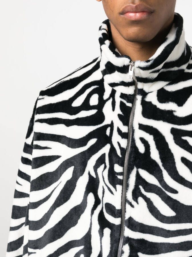 VETEMENTS Jas met zebraprint Zwart