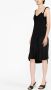 Victoria Beckham Jurk met franje Zwart - Thumbnail 2