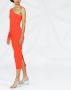 Victoria Beckham Asymmetrische jurk Oranje - Thumbnail 3