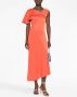 Victoria Beckham Asymmetrische mini-jurk Oranje - Thumbnail 2