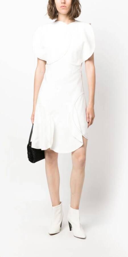 Victoria Beckham Asymmetrische mini-jurk Wit