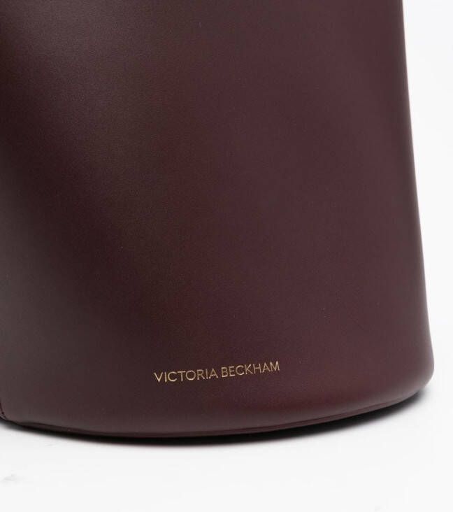 Victoria Beckham Bucket-tas met logoprint Rood
