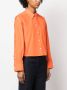 Victoria Beckham Cropped blouse Oranje - Thumbnail 3