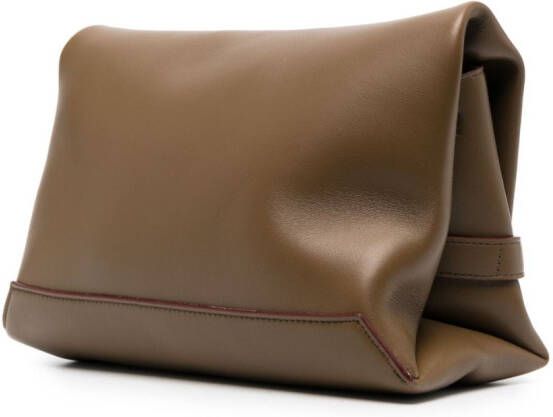 Victoria Beckham Clutch met ketting Bruin