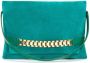 Victoria Beckham Chain Pouch suède schoudertas Groen - Thumbnail 5