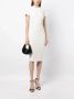 Victoria Beckham Midi-jurk van crêpe Wit - Thumbnail 2