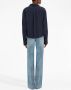 Victoria Beckham Cropped blouse Blauw - Thumbnail 4