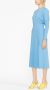 Victoria Beckham Gedrapeerde jurk Blauw - Thumbnail 4