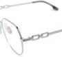 Victoria Beckham Eyewear Bril met schakel detail Zilver - Thumbnail 3