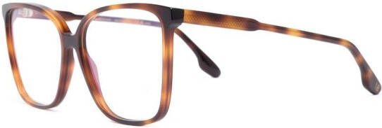 Victoria Beckham Eyewear Bril met vierkant montuur Bruin