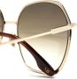 Victoria Beckham Eyewear Zonnebril met rond montuur Bruin - Thumbnail 3
